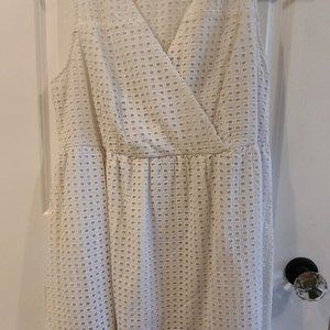 Lane Bryant white eyelet dress 18W NWT